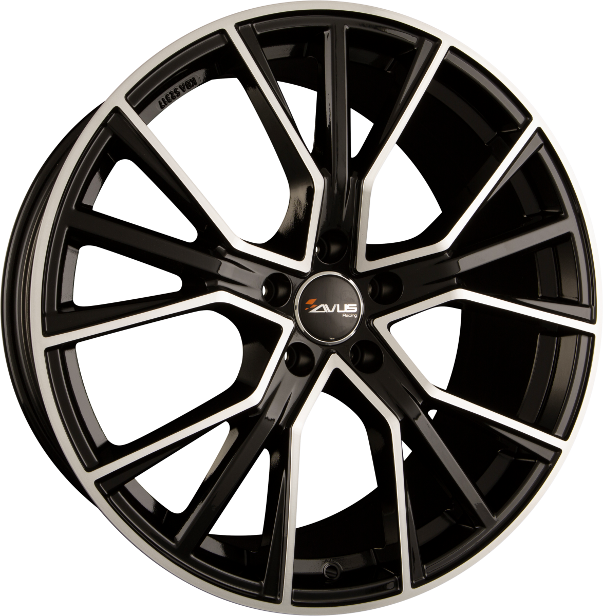 Avus Racing AF18 Black Polished Alufelge 8.5x20 Zoll ET32 LK 5x112 ML66.6 – Bild 2