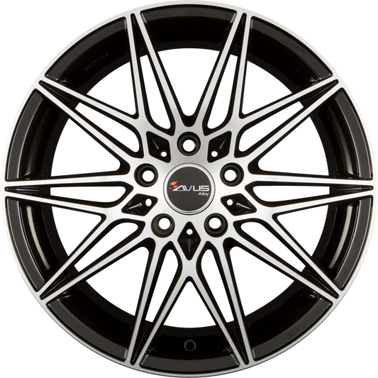 Avus Racing AC-MB5 Black Polished Alufelge 8x19 Zoll ET47 LK 5x112 ML57.1
