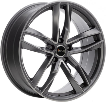 Avus Racing AF16 matt anthracite polished Alufelge 8.5x20 Zoll ET20 LK 5x112 ML66.6