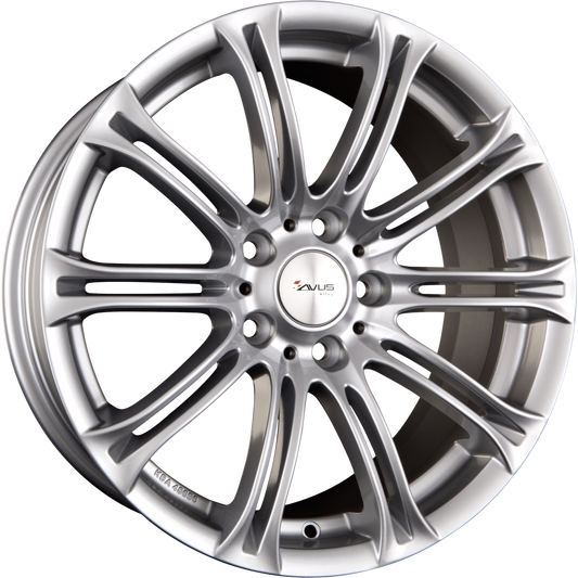 Avus Racing AC-MB1 Hyper Silver Alufelge 8x17 Zoll ET34 LK 5x120 ML72.6 – Bild 2