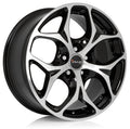 Avus Racing AC-MB2 black polished Alufelge 8.5x18 Zoll ET58 LK 5x130 ML71.6