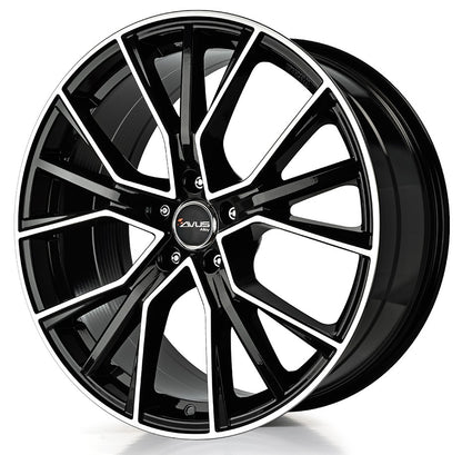 Avus Racing AF18 black polished 8x18 ET48 - LK5/112 ML57.1