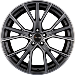Avus Racing AF18 Matt Anthracite Polished Alufelge 8x18 Zoll ET35 LK 5x100 ML57.1