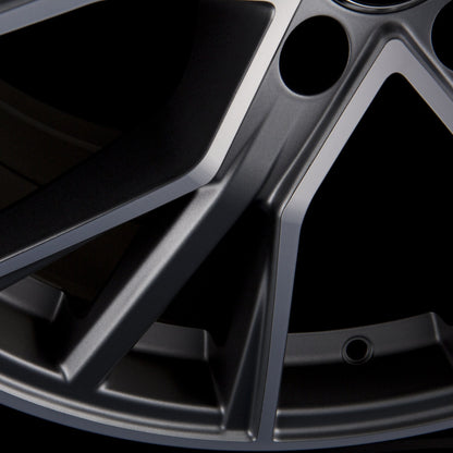 Avus Racing AF18 Matt Anthracite Polished Alufelge 8x18 Zoll ET35 LK 5x100 ML57.1 – Bild 3