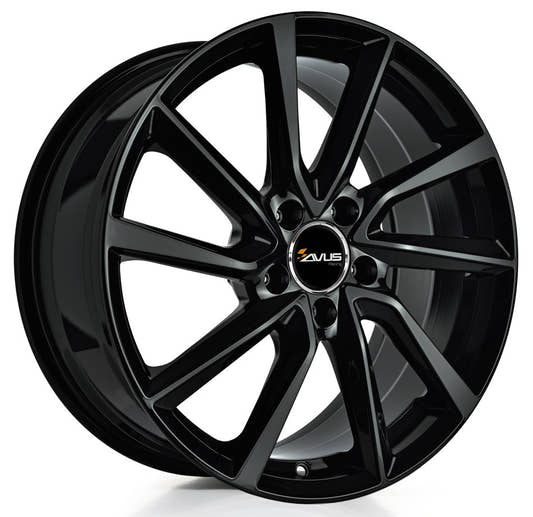 Avus Racing AC-518 black Alufelge 8x19 Zoll ET38 LK 5x112 ML66.5