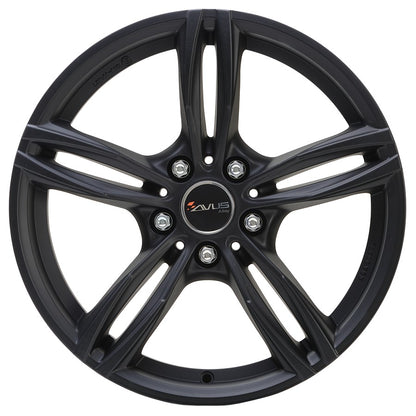 Avus Racing AC-MB3 matt black Alufelge 7.5x17 Zoll ET32 LK 5x120 ML72.6 – Bild 2