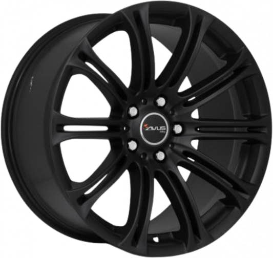 Avus Racing AC-MB1 matt black Alufelge 8x17 Zoll ET15 LK 5x120 ML72.6