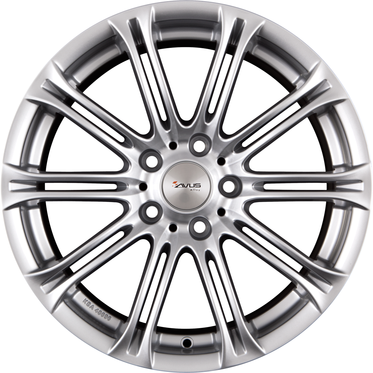 Avus Racing AC-MB1 Hyper Silver Alufelge 8x18 Zoll ET15 LK 5x120 ML72.6