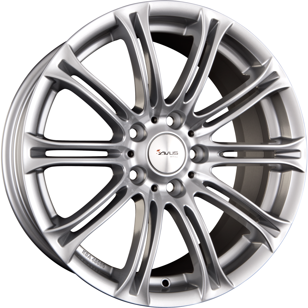 Avus Racing AC-MB1 Hyper Silver Alufelge 8x18 Zoll ET15 LK 5x120 ML72.6 – Bild 2