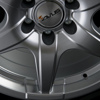 Avus Racing Grizzly Hyper Silver Alufelge 7x17 Zoll ET60 LK 5x130 ML84.1 – Bild 4