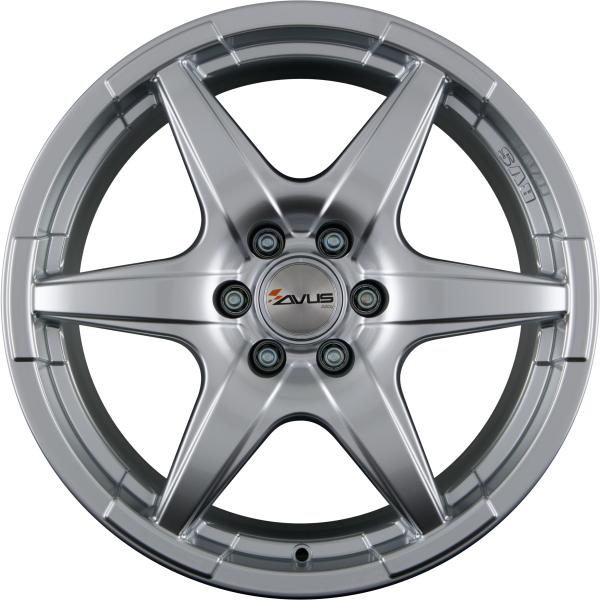 Avus Racing Grizzly Hyper Silver Alufelge 7x17 Zoll ET60 LK 5x130 ML89.1