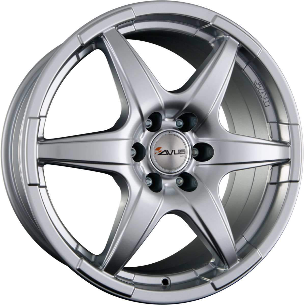 Avus Racing Grizzly Hyper Silver Alufelge 7x17 Zoll ET60 LK 5x130 ML89.1 – Bild 2
