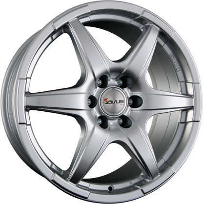 Avus Racing Grizzly Hyper Silver Alufelge 7x17 Zoll ET60 LK 5x130 ML89.1 – Bild 2