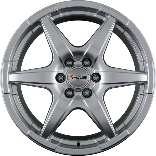 Avus Racing Grizzly Hyper Silver Alufelge 8x17 Zoll ET35 LK 5x114.3 ML79.6