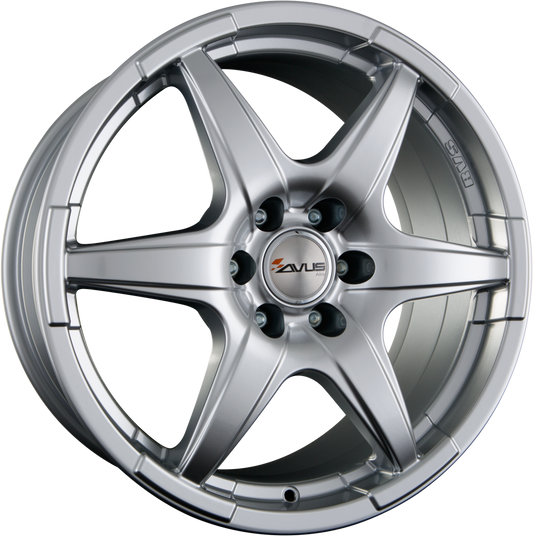 Avus Racing Grizzly Hyper Silver Alufelge 8x17 Zoll ET35 LK 5x114.3 ML79.6 – Bild 2