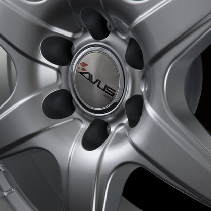 Avus Racing Grizzly Hyper Silver Alufelge 8x17 Zoll ET35 LK 5x114.3 ML79.6 – Bild 3