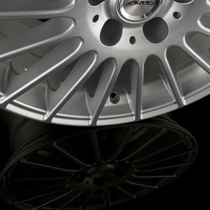 Avus Racing AC-M03 Hyper Silver Alufelge 7.5x18 Zoll ET40 LK 4x114.3 ML67.1 – Bild 4