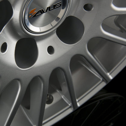Avus Racing AC-M03 Hyper Silver Alufelge 7.5x18 Zoll ET40 LK 4x114.3 ML67.1 – Bild 5