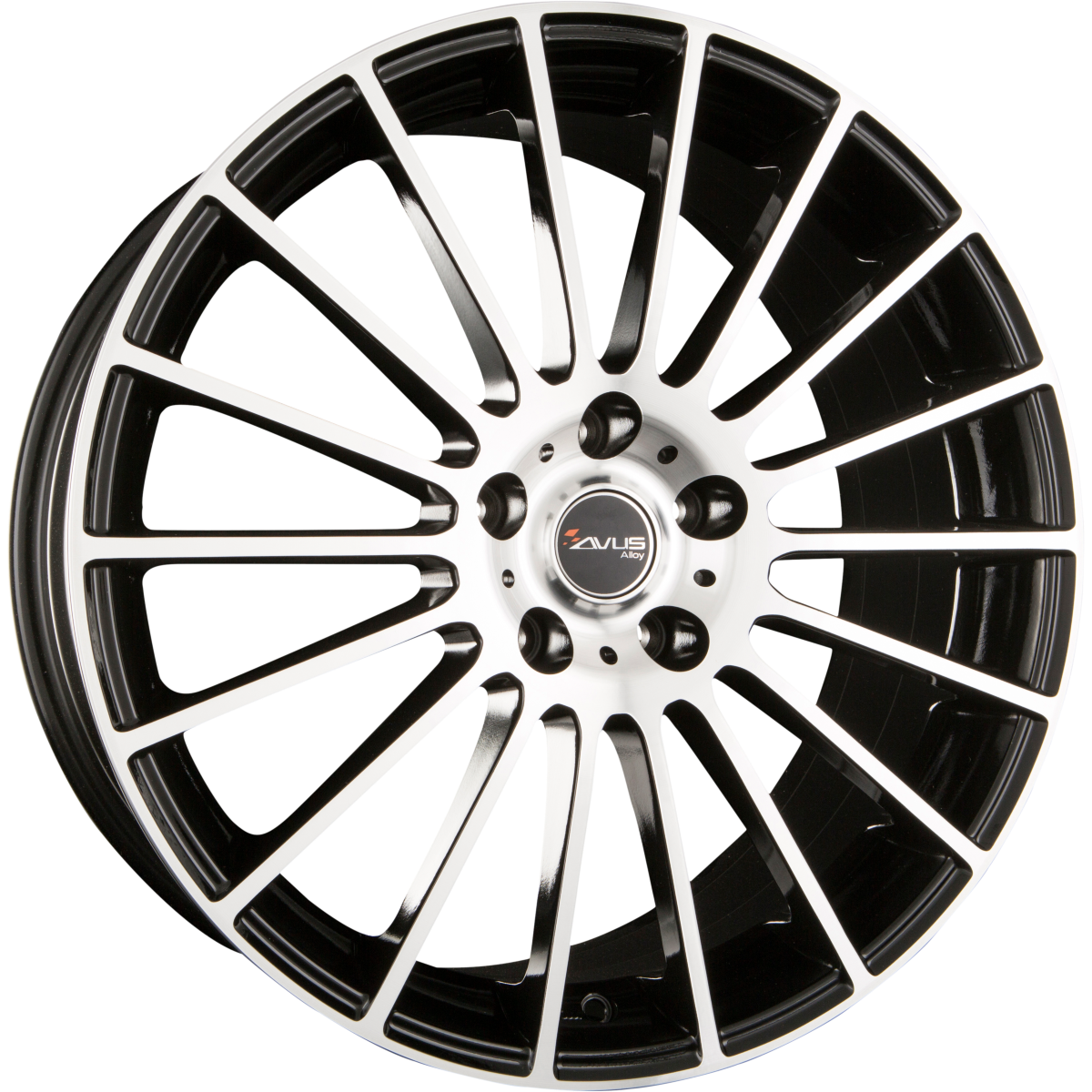 Avus Racing AC-M03 Black Polished Alufelge 7x17 Zoll ET35 LK 4x98 ML58.1 – Bild 2