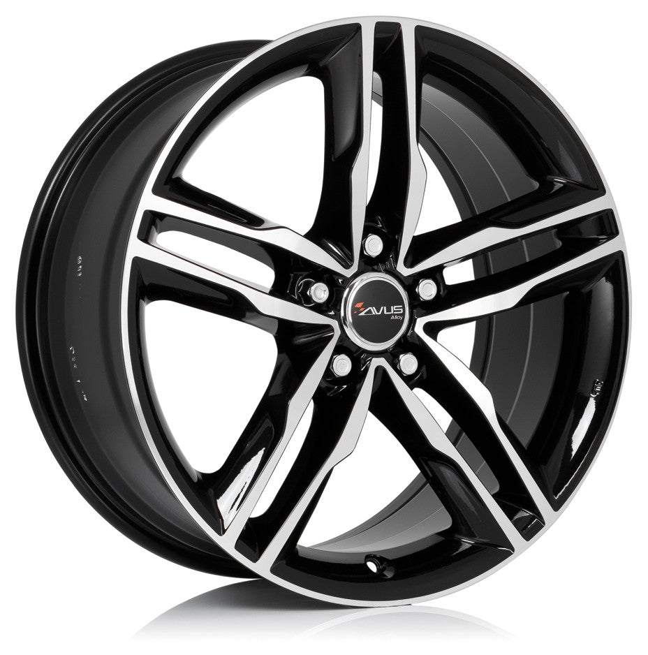 Avus Racing AF6 black polished Alufelge 8.5x19 Zoll ET35 LK 5x112 ML66.6