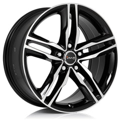 Avus Racing AF6 black polished Alufelge 8.5x19 Zoll ET35 LK 5x112 ML66.6