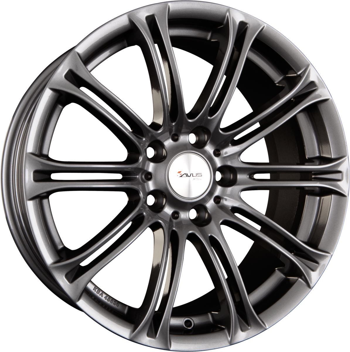Avus Racing AC-MB1 Anthracite Alufelge 9.5x19 Zoll ET15 LK 5x120 ML72.6 – Bild 2