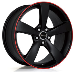 Avus Racing AF10 matt black red line Alufelge 9x20 Zoll ET35 LK 5x112 ML66.6