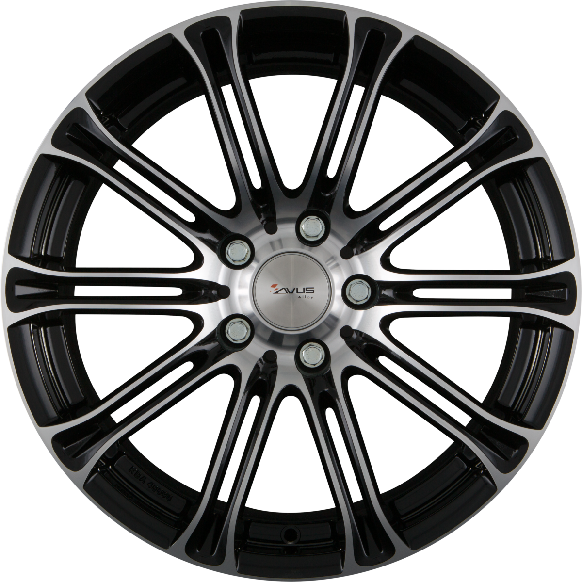 Avus Racing AC-MB1 black polished Alufelge 8x18 Zoll ET15 LK 5x120 ML72.6 – Bild 2