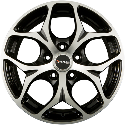 Avus Racing AC-MB2 Black Polished Alufelge 8.5x18 Zoll ET43 LK 5x112 ML66.6