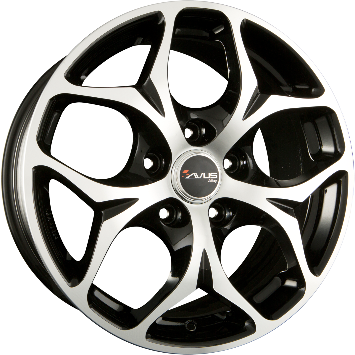 Avus Racing AC-MB2 Black Polished Alufelge 8.5x18 Zoll ET43 LK 5x112 ML66.6 – Bild 2