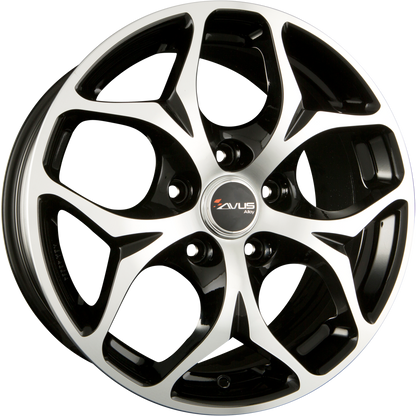 Avus Racing AC-MB2 Black Polished Alufelge 8.5x18 Zoll ET43 LK 5x112 ML66.6 – Bild 2