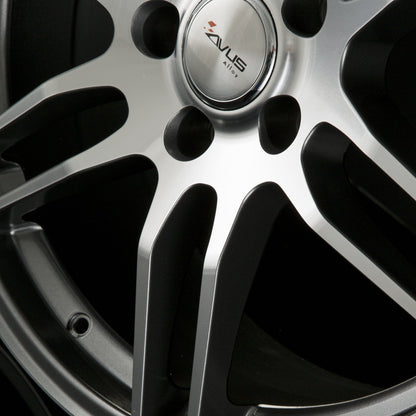 Avus Racing AF9 Anthracite Polished Alufelge 8x19 Zoll ET35 LK 5x112 ML66.6 – Bild 3