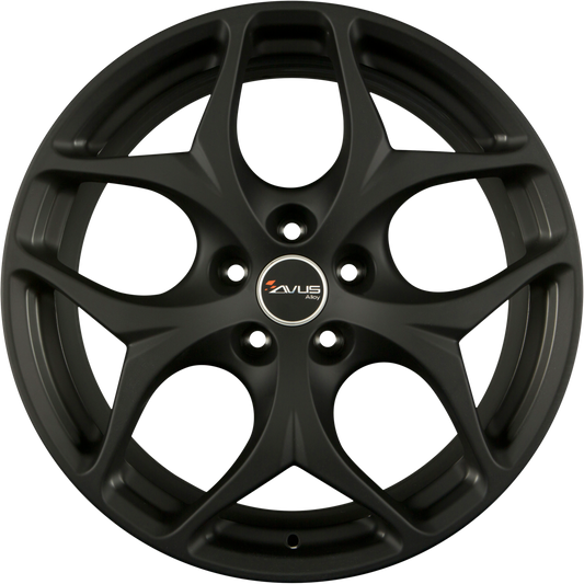 Avus Racing AC-MB2 Matt Black Alufelge 8.5x18 Zoll ET43 LK 5x112 ML66.45