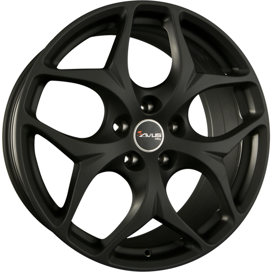 Avus Racing AC-MB2 Matt Black Alufelge 8.5x18 Zoll ET43 LK 5x112 ML66.45 – Bild 2