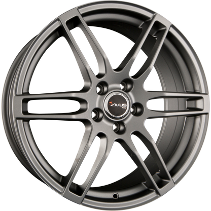 Avus Racing AF9 Matt Anthracite Alufelge 7.5x17 Zoll ET35 LK 5x112 ML66.6 – Bild 2
