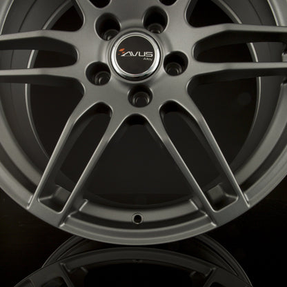 Avus Racing AF9 Matt Anthracite Alufelge 7.5x17 Zoll ET35 LK 5x112 ML66.6 – Bild 3