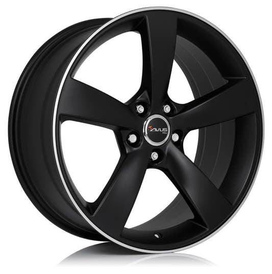 Avus Racing AF10 matt black polished Alufelge 10x21 Zoll ET50 LK 5x112 ML66.5