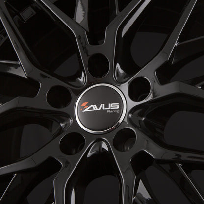 Avus Racing AF19 Black Polished Lip Alufelge 8x18 Zoll ET30 LK 5x112 ML66.6 – Bild 4