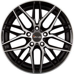 Avus Racing AF19 Black Polished Alufelge 8x18 Zoll ET30 LK 5x112 ML66.6