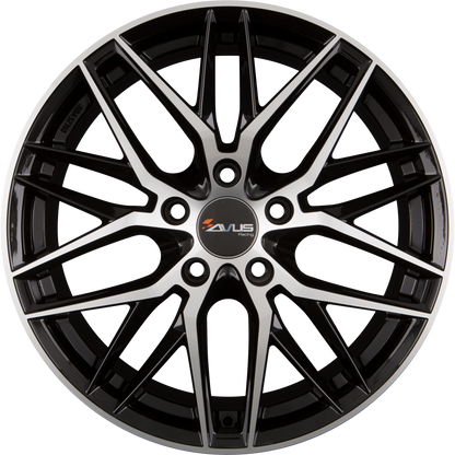 Avus Racing AF19 Black Polished Alufelge 8x18 Zoll ET30 LK 5x112 ML66.6