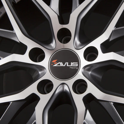 Avus Racing AF19 Anthracite Polished Alufelge 8x18 Zoll ET35 LK 5x112 ML66.7 – Bild 4