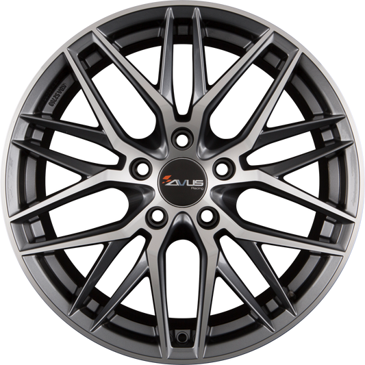Avus Racing AF19 Anthracite Polished Alufelge 8x18 Zoll ET45 LK 5x120 ML72.6