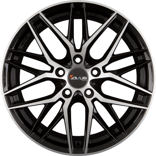 Avus Racing AF19 Black Polished Alufelge 8x18 Zoll ET45 LK 5x120 ML72.6