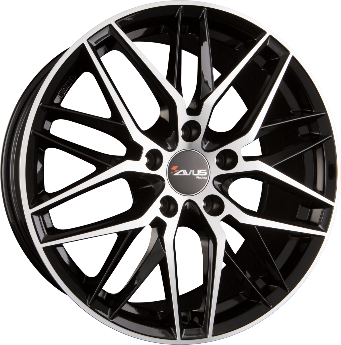 Avus Racing AF19 Black Polished Alufelge 8x18 Zoll ET45 LK 5x120 ML72.6 – Bild 2