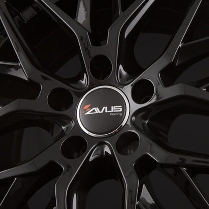 Avus Racing AF19 Black Polished Lip Alufelge 8.5x19 Zoll ET45 LK 5x112 ML66.6 – Bild 4