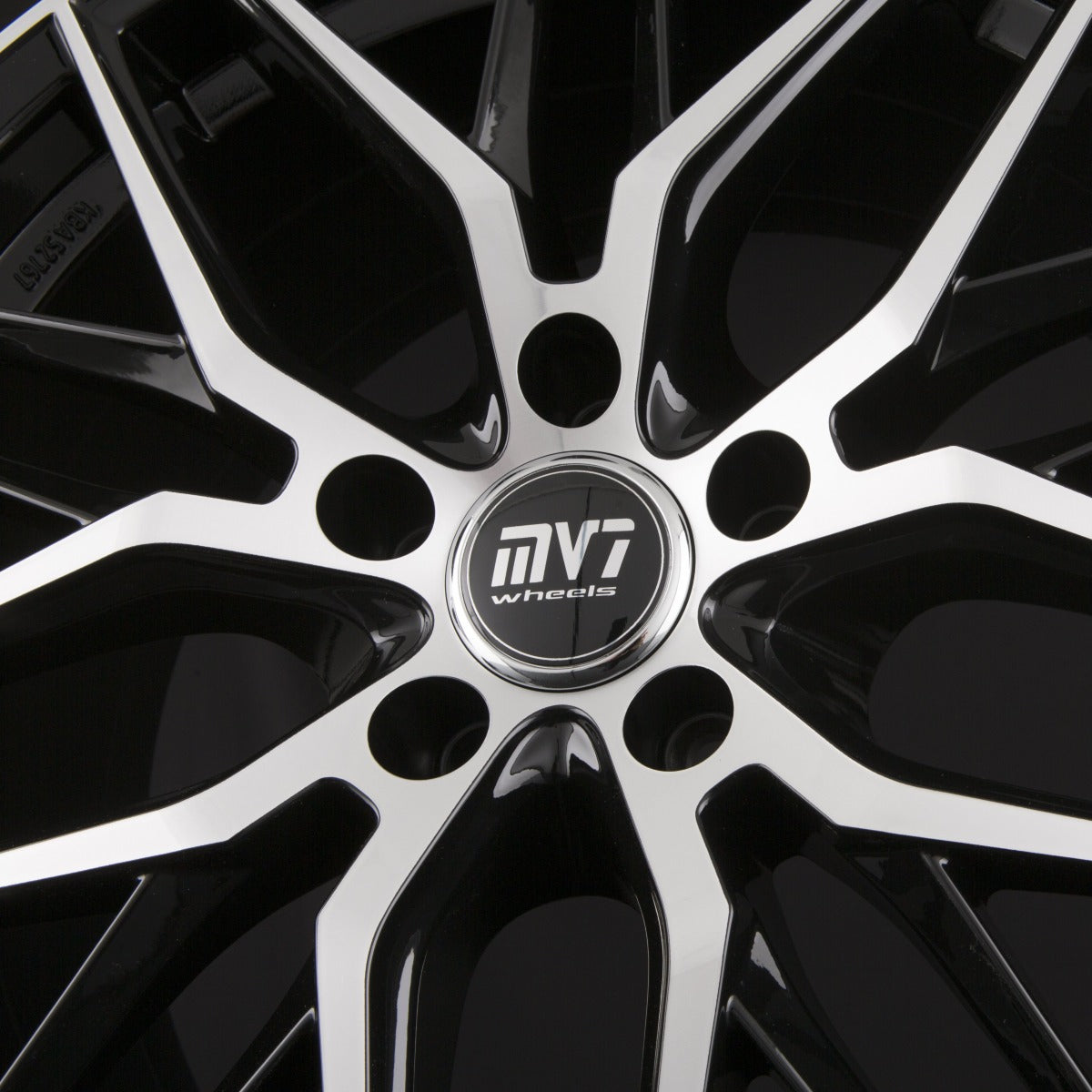 MV7-Wheels M08 Black Front Polished Alufelge 8.5x19 Zoll ET35 LK 5x112 ML66.6 – Bild 5