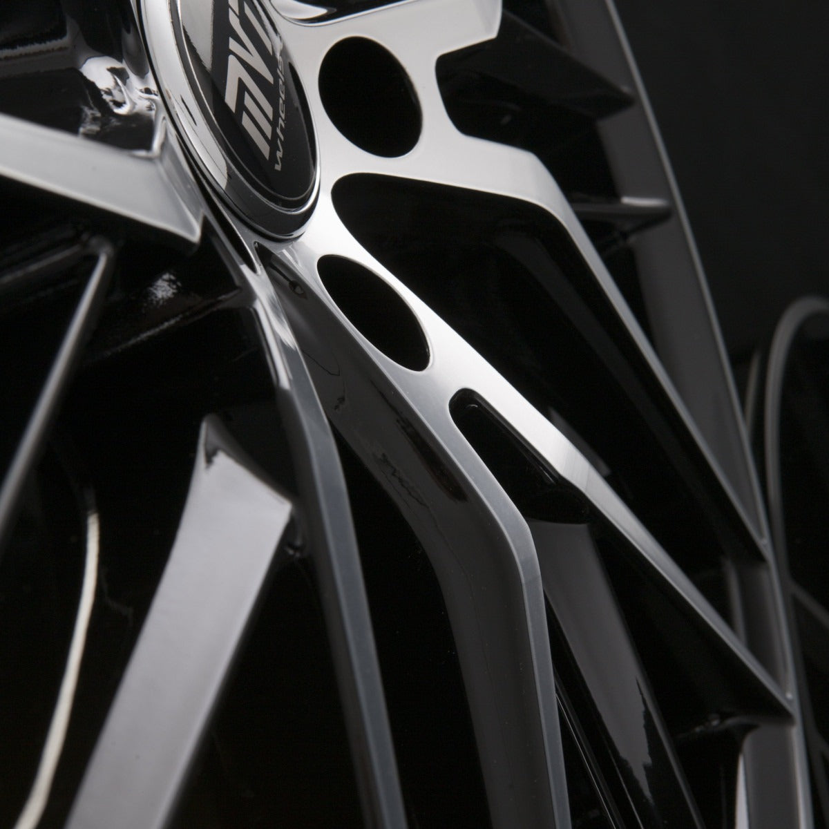 MV7-Wheels M08 Black Front Polished Alufelge 8.5x19 Zoll ET45 LK 5x112 ML66.6 – Bild 3