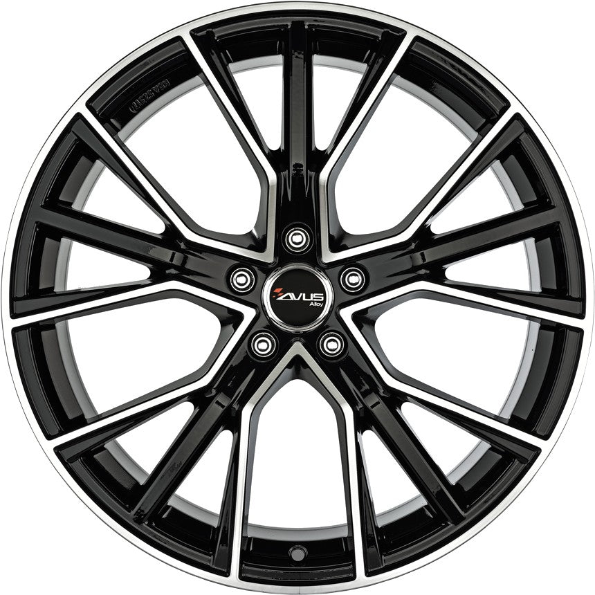 Avus Racing AF18 black polished Alufelge 9x22 Zoll ET25 LK 5x112 ML66.6 – Bild 2