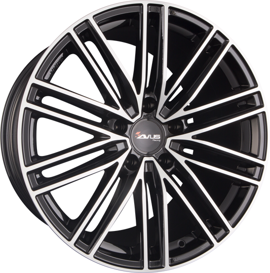 Avus Racing AC-M08 Black Polished Alufelge 9x20 Zoll ET26 LK 5x112 ML66.6 – Bild 2