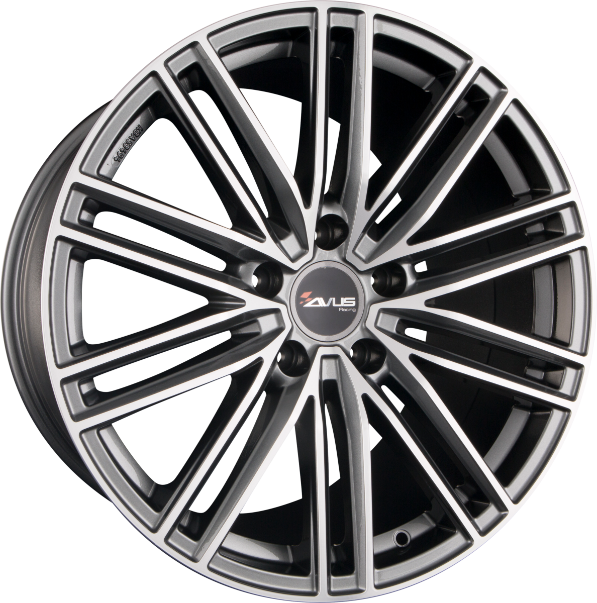 Avus Racing AC-M08 Anthracite Polished Alufelge 9x20 Zoll ET33 LK 5x112 ML66.6 – Bild 2